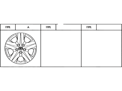 Toyota 42602-42010 Cap,  Wheel