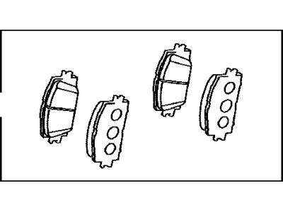 Toyota 04465-42160 Pad Kit,  Disc Brake,  Front