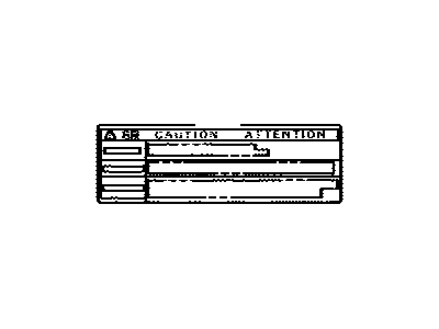 Toyota 16793-28020 Label,  Cooling Fan Information