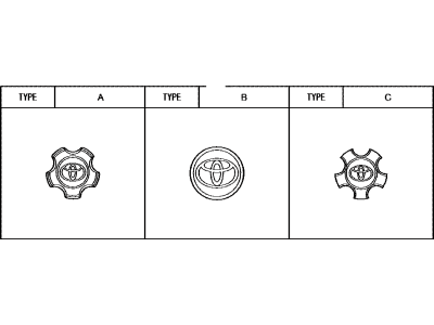 Toyota 42603-42120 Ornament Sub-Assy,  Wheel Hub