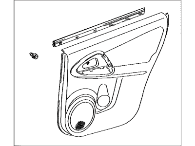 Toyota 67630-42310-B9 Panel Assembly, Rear Door