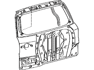 Toyota 67005-42333 Panel Sub-Assy, Back Door