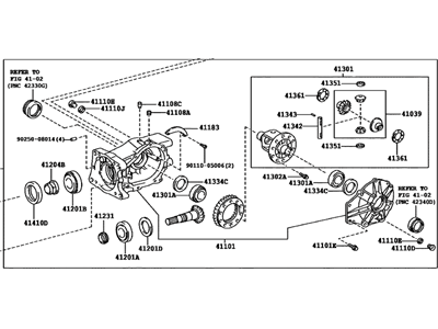 Toyota 41110-52010 Rear Differential Carrier Assembly