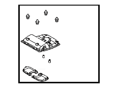 Toyota 81260-42010-B1 Lamp Assembly, Map