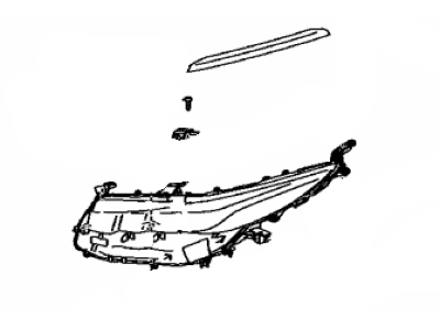 Toyota 81185-47790 Unit Assembly, Headlamp, Driver Side