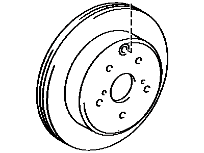 Toyota 42431-14100 Rear Disc