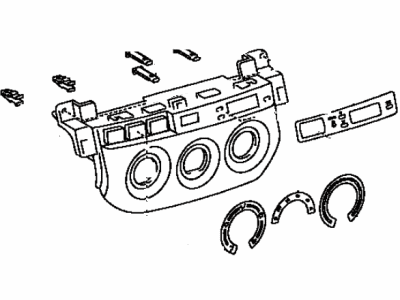 Toyota 55519-42111 Plate,  Heater Control Name