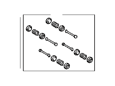 Toyota 04941-02050 Spring Kit,  Rear Brake Shoe Hold Down