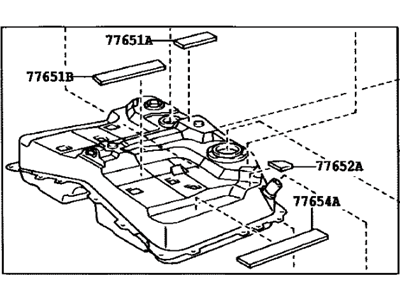 Toyota 77001-42090 Tank Assy,  Fuel