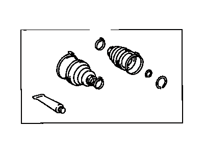 Toyota 04438-42081 Boot Kit,  Front Drive Shaft,  In & Outboard,  RH