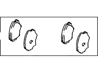 Toyota 04465-42071 Pad Kit,  Disc Brake,  Front