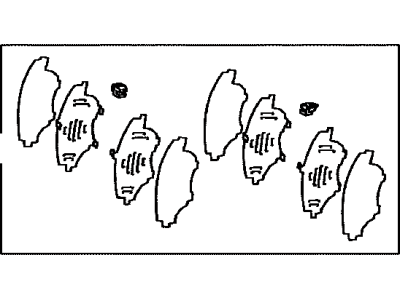 Toyota 04945-42040 Shim Kit,  Anti Squeal,  Front
