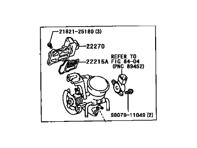 Toyota 22210-28040 Body Assy,  Throttle