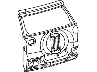 Toyota 67005-42310 Panel Sub-Assy,  Back Door