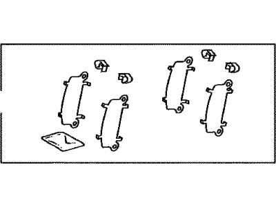 Toyota 04945-06130 Shim Kit, Anti Squeal, Front