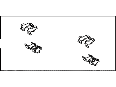 Toyota 04948-06031 Fitting Kit,  Disc Brake,  Rear