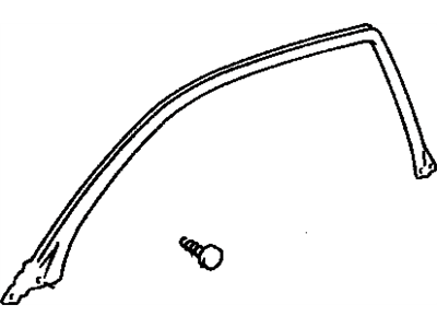 Toyota 62381-06030 Weatherstrip,  Roof Side Rail,  Front RH