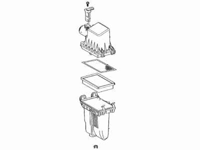 Toyota 17700-24620 Cleaner Assy,  Air