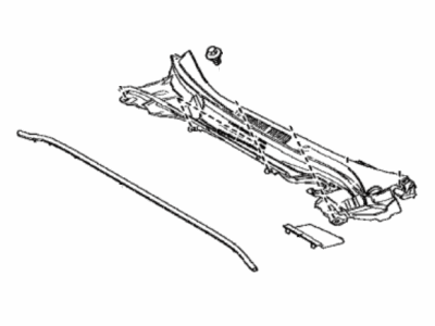 Toyota 55708-12510 Louver Sub-Assembly, Cowl Top Ventilator