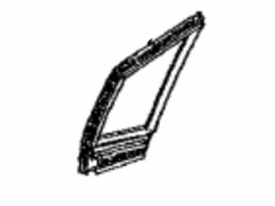 Toyota 68215-12010 Weatherstrip,  Front Door Fix Window,  RH