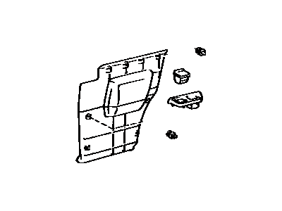 Toyota 62520-16300-03 Board,  Quarter Inside Trim,  LH