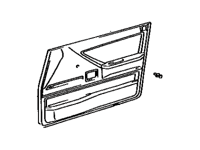 Toyota 67620-16250-03 Board Sub-Assy,  Front Door Trim,  LH