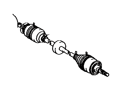 Toyota 43420-02B10 Shaft Assy,  Front Drive,  LH