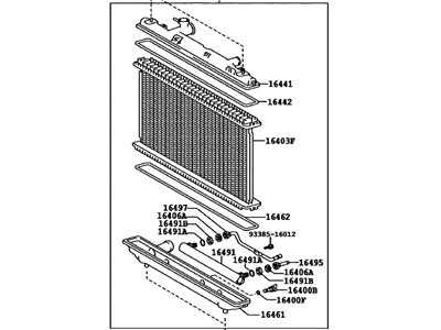 Toyota 16400-28520 Radiator Assy