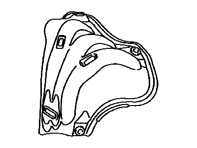 Toyota 17167-36010 Insulator,  Exhaust Manifold Heat,  NO.1