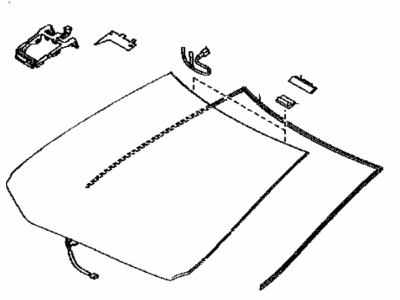 Toyota 56101-12D20 Glass,  Windshield