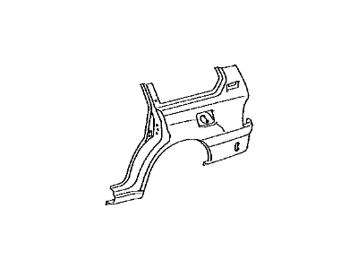 Toyota 60161-60B10 Panel,  Quarter,  RH