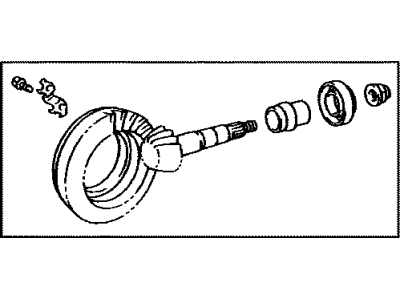 Toyota 41201-80169 Final Gear Kit,  Differential,  Front