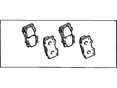 Toyota 04465-60151 Pad Kit,  Disc Brake,  Front