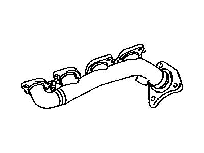 Toyota 17105-50120 Manifold Sub-Assembly, Exhaust, Driver Side