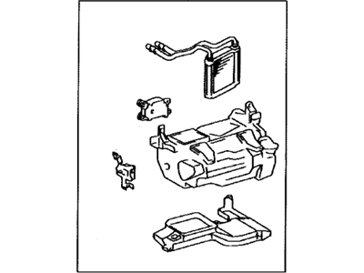 Toyota 87150-60661 Radiator Assy,  Heater