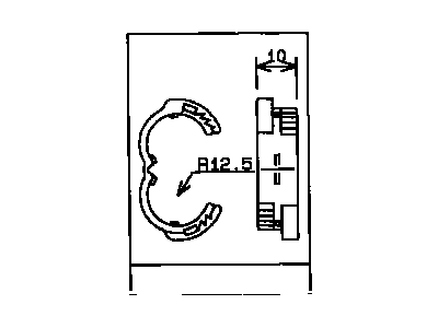 Toyota 87616-35010 Clamp, Case