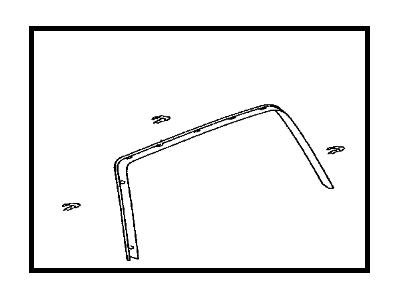 Toyota 67939-60050-A0 Garnish,  Back Door,  Center