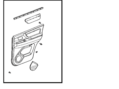 Toyota 67630-60551-A0 Board Sub-Assy, Rear Door Trim, RH