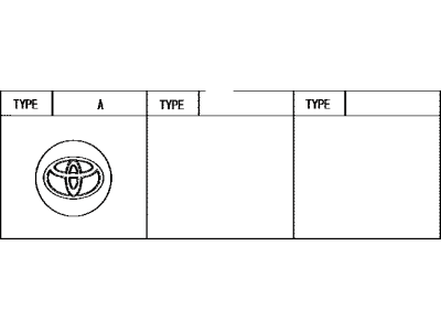 Toyota 42603-48140 Wheel Hub Ornament Sub-Assembly