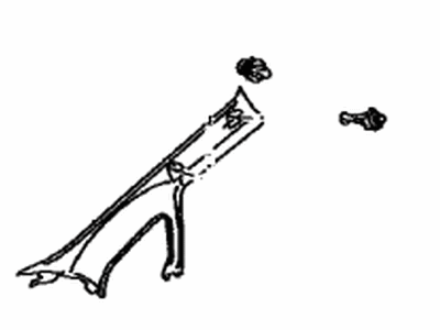 Toyota 62211-47120-B0 Garnish, Front Pillar, Passenger Side Toyota 62211-47120-B0 Garnish, Front Pillar, Passenger Side