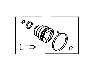 Toyota 04438-12162 Boot Kit,  Front Drive Shaft Inboard Joint,  RH