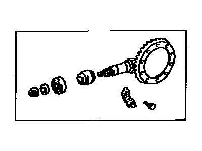 Toyota 41201-29856 Final Gear Kit,  Differential,  Rear