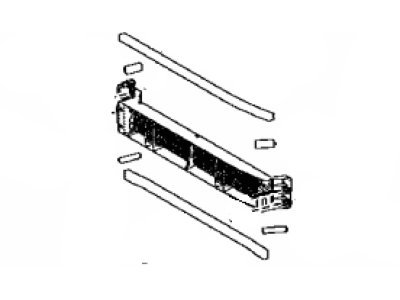 Toyota 53019-42030 Shutter Sub-Assy,  Radiator