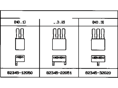 Toyota 82345-12050 Diode