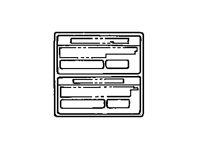 Toyota 88723-06040 Label,  Cooler Service Caution