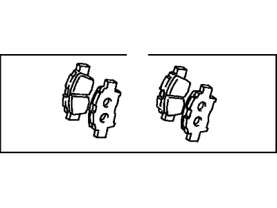 Toyota 04465-17100 Front Disc Brake Pad Set