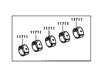 Scion 11704-21031 Bearing Set,  Crankshaft