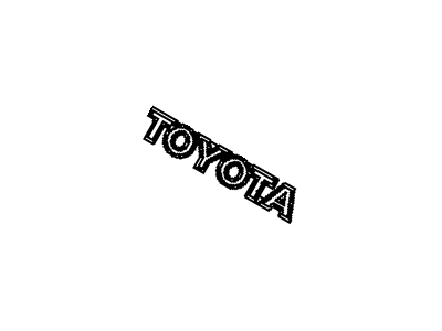 Toyota 75446-52020 Plate,  Back Door Name,  NO.6