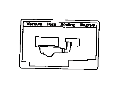 Toyota 17792-22060 Label,  Engine Vacuum Hose Information