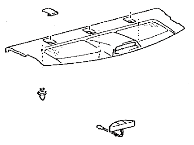 Toyota 64330-02320-B0 Panel Assy, Package Tray Trim